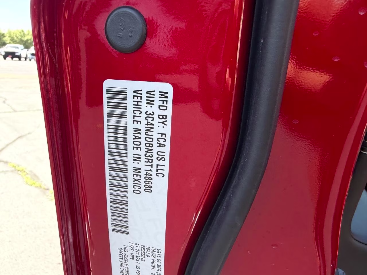 2024 Red Hot Pearlcoat Jeep Compass Latitude 4X4 SUV