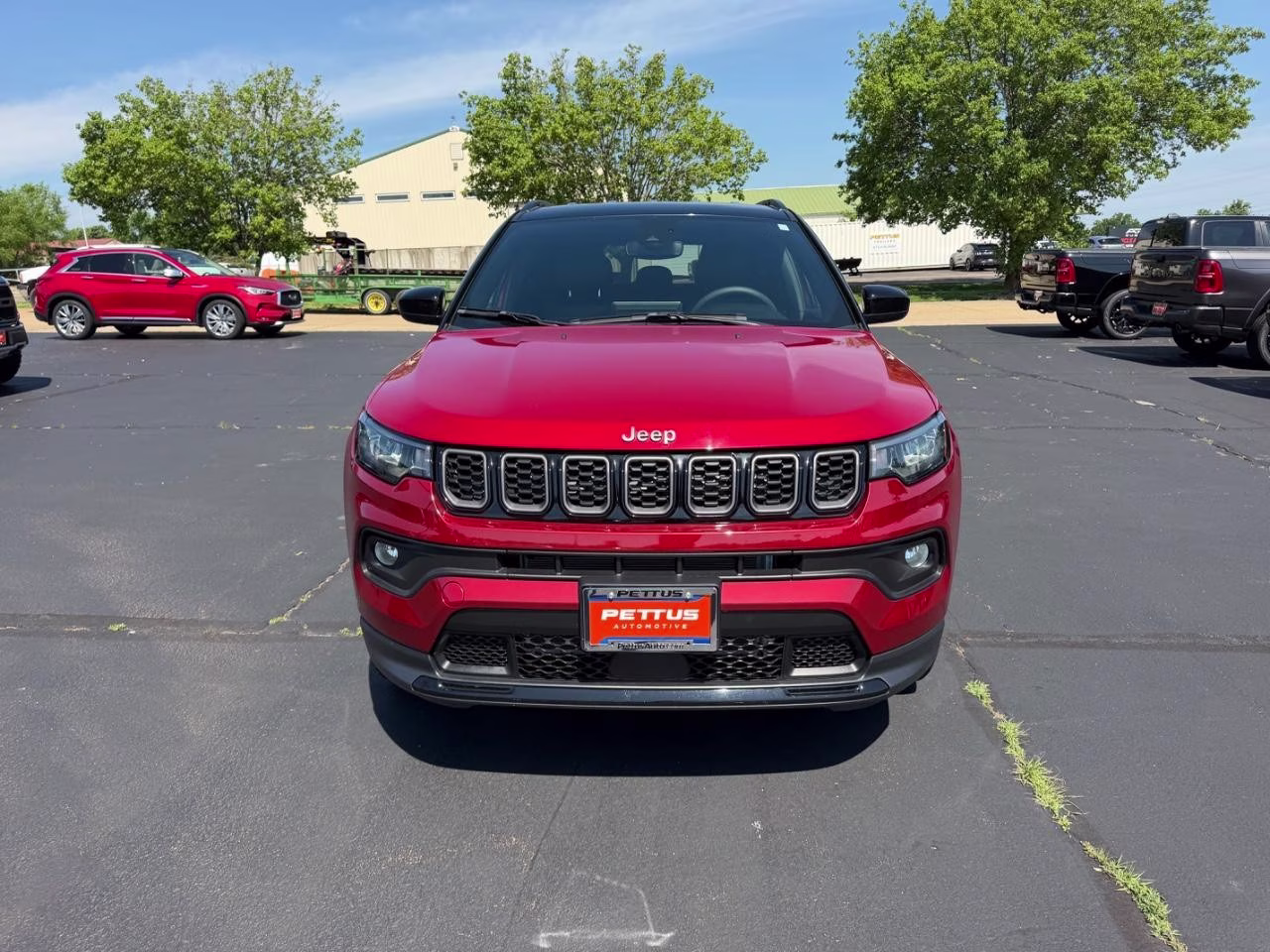 2024 Red Hot Pearlcoat Jeep Compass Latitude 4X4 SUV