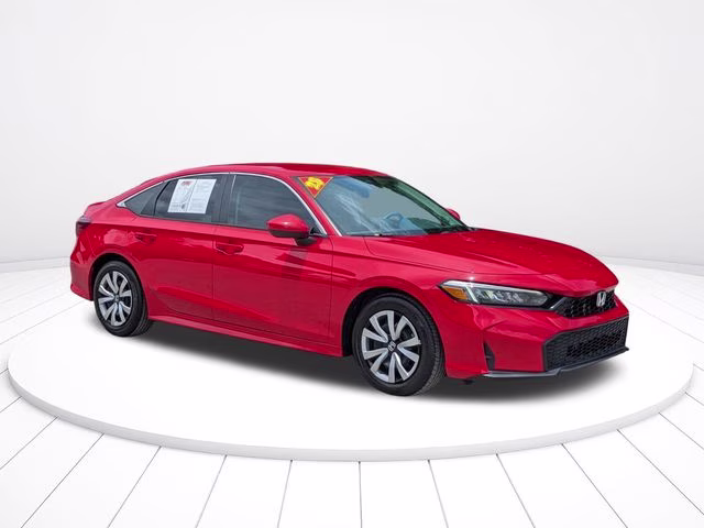 2025 Red Honda Civic LX FWD Sedan