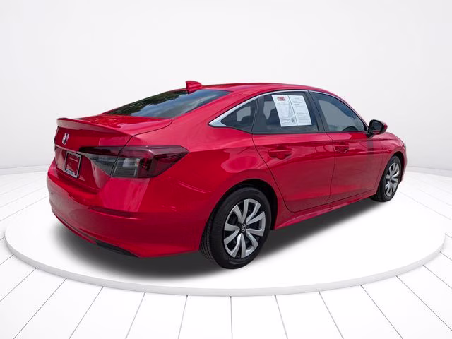 2025 Red Honda Civic LX FWD Sedan