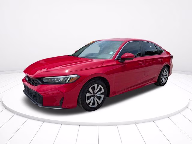 2025 Red Honda Civic LX FWD Sedan