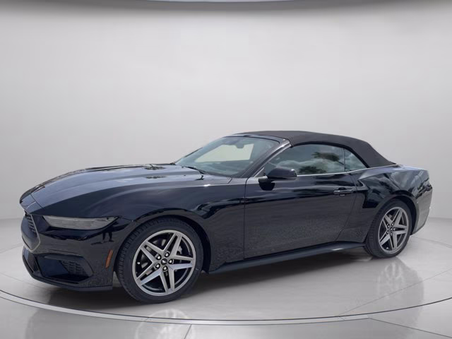 2026 Shadow Black Ford Mustang EcoBoost Premium RWD Convertible