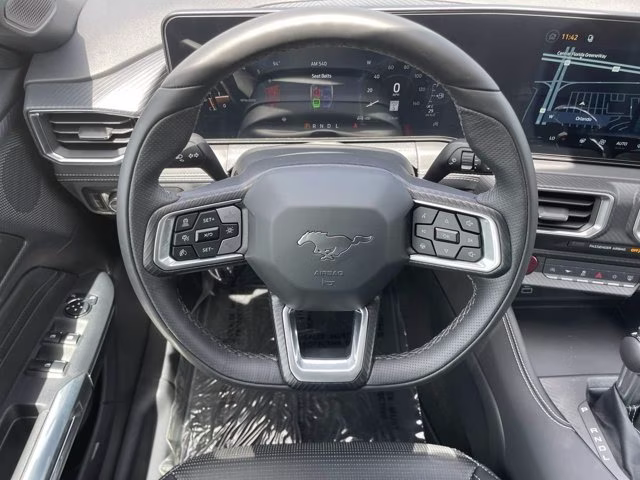 2026 Shadow Black Ford Mustang EcoBoost Premium RWD Convertible
