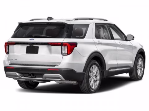 2026 Space White Metallic Ford Explorer Platinum RWD SUV