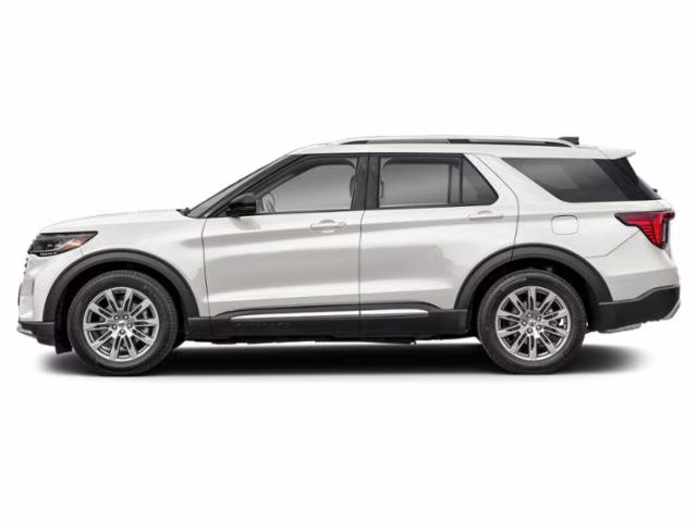 2026 Star White Metallic Tri-Coat Ford Explorer Platinum 4X4 SUV