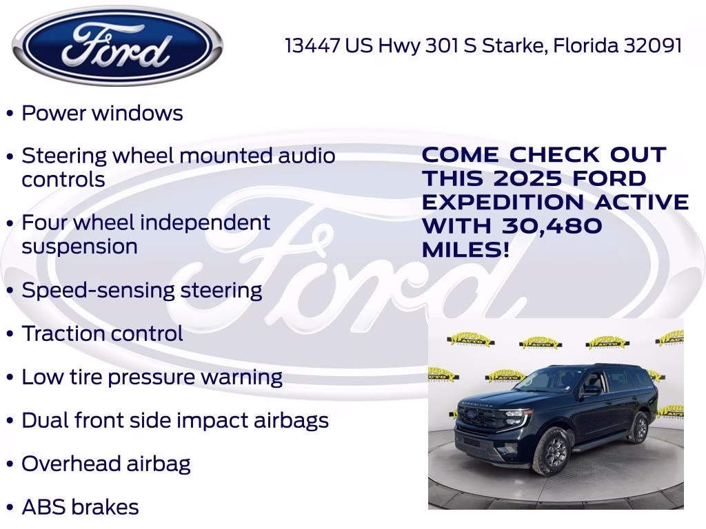 2025 Black Metallic Ford Expedition Active RWD SUV