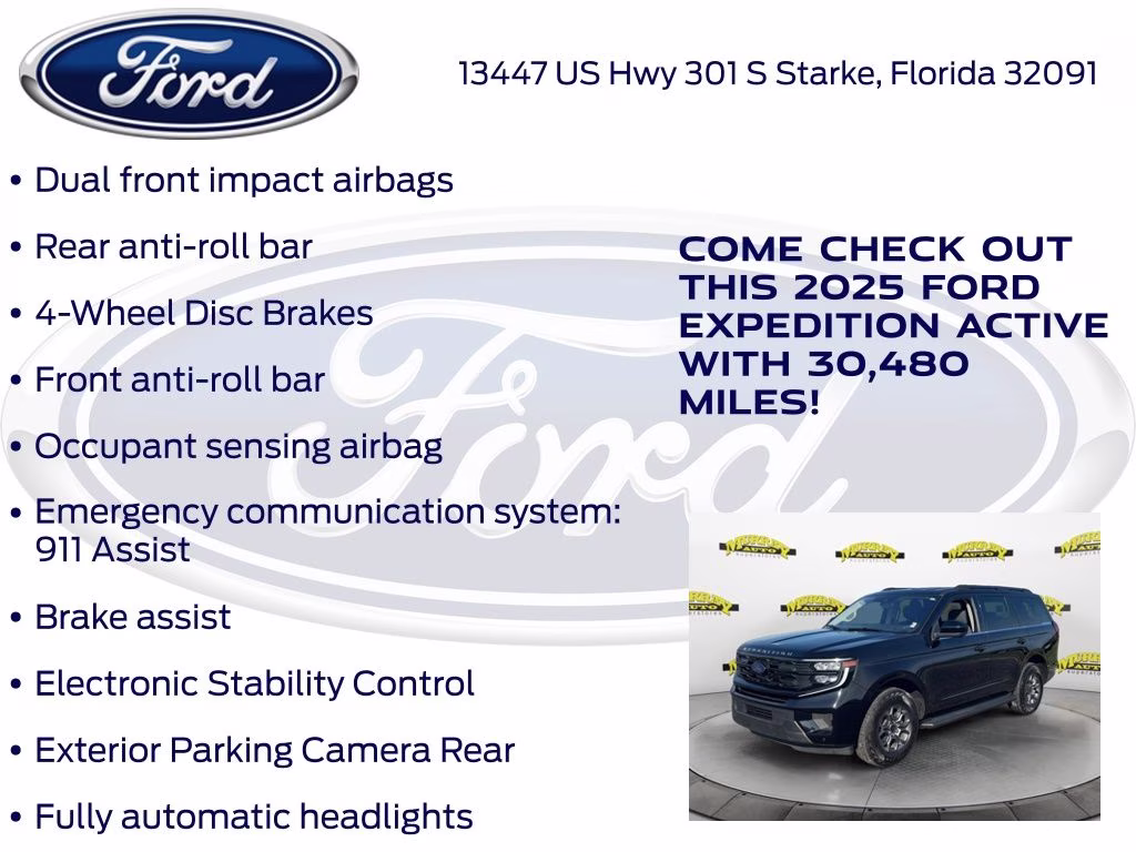 2025 Black Metallic Ford Expedition Active RWD SUV