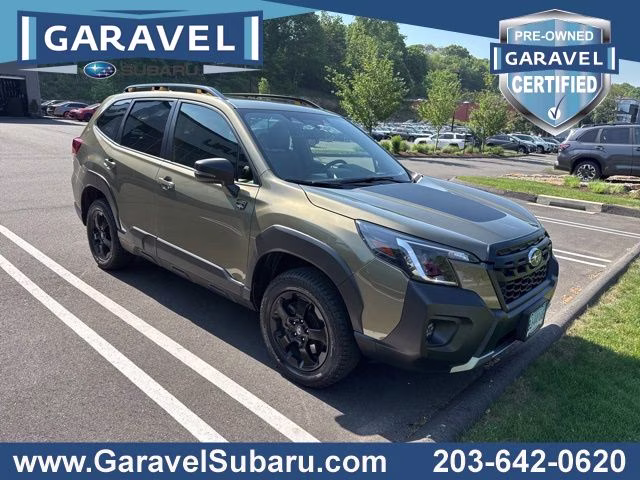 2022 Autumn Green Metallic Subaru Forester Wilderness AWD SUV