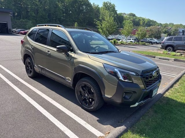 2022 Autumn Green Metallic Subaru Forester Wilderness AWD SUV