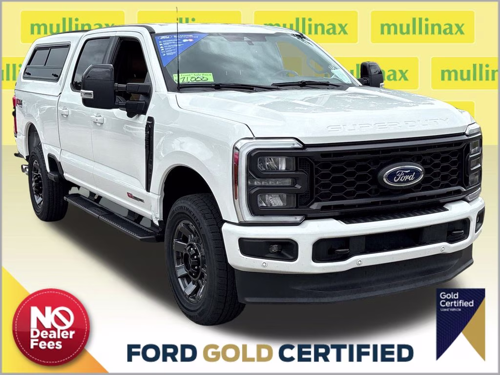 2024 Star White Metallic Tri-Coat Ford Super Duty F-350 SRW Lariat 4X4 Truck