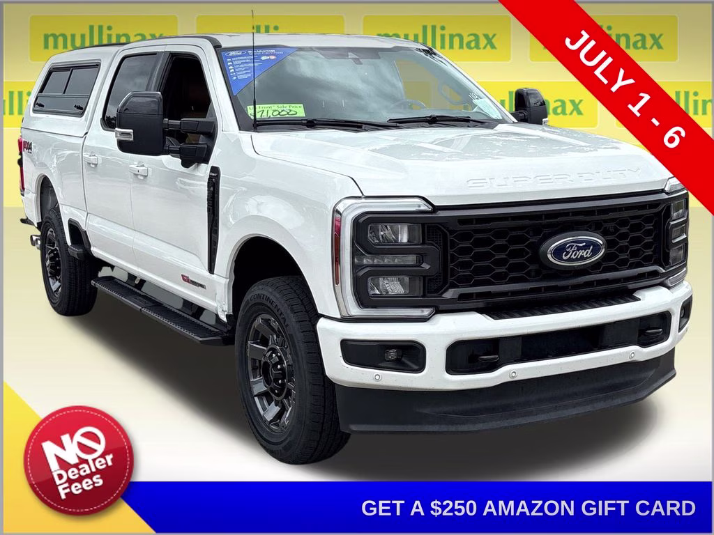 2024 Star White Metallic Tri-Coat Ford Super Duty F-350 SRW Lariat 4X4 Truck