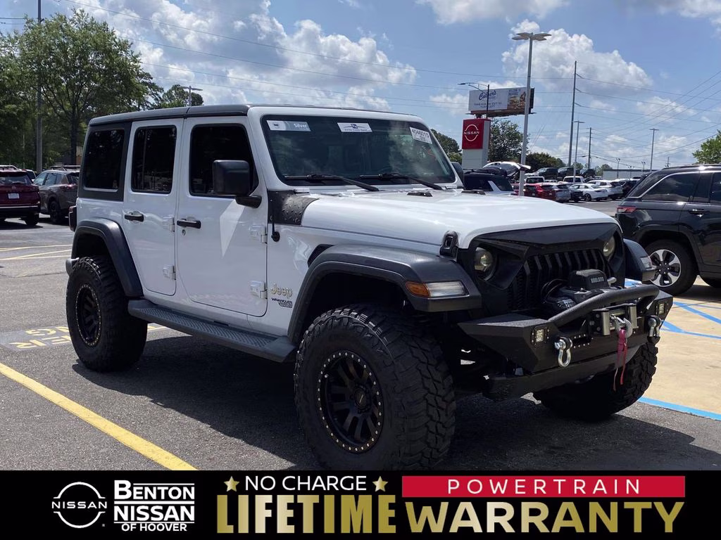 2019 Bright White Clearcoat Jeep Wrangler Unlimited Sport S 4X4 SUV