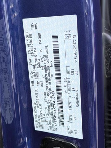 2026 Blue Metallic Ford F-150 XLT 4X4 Truck