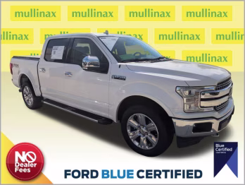2018 White Platinum Metallic Tri-Coat Ford F-150 Lariat 4X4 Truck
