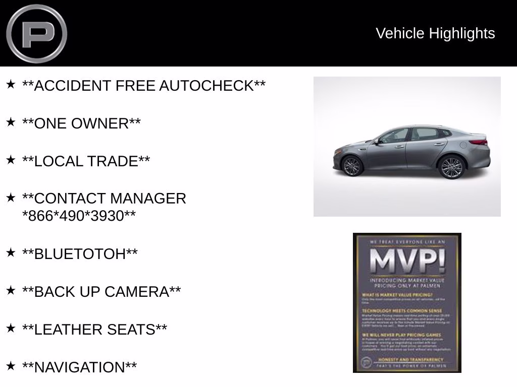 2017 Titanium Silver Kia Optima SXL FWD Sedan