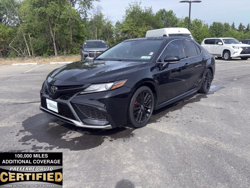 2021 Midnight Black Metallic Toyota Camry XSE FWD Sedan