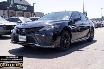 2021 Midnight Black Metallic Toyota Camry XSE FWD Sedan