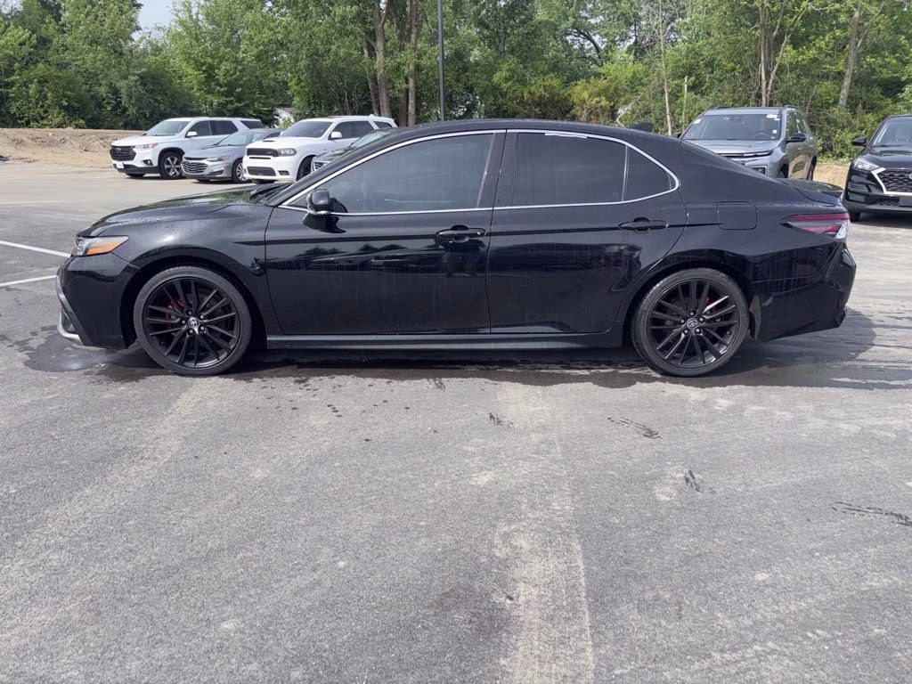 2021 Midnight Black Metallic Toyota Camry XSE FWD Sedan