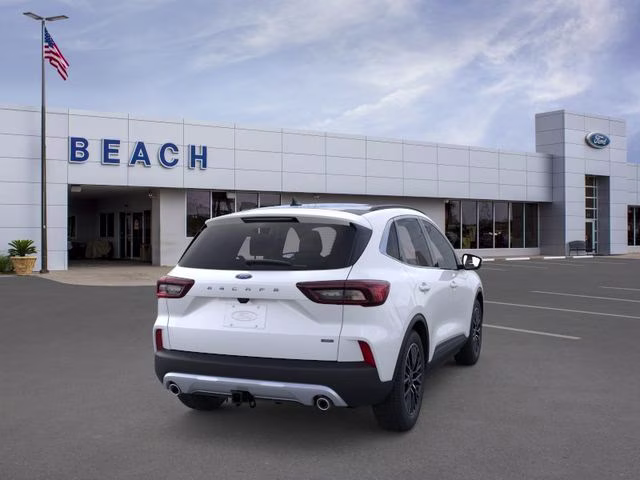 2025 Star White Metallic Tri-Coat Ford Escape Plug-In Hybrid Base FWD SUV