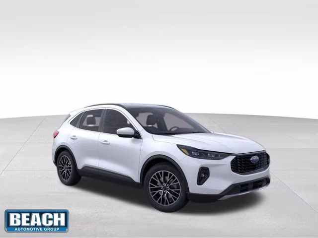 2025 Star White Metallic Tri-Coat Ford Escape Plug-In Hybrid Base FWD SUV
