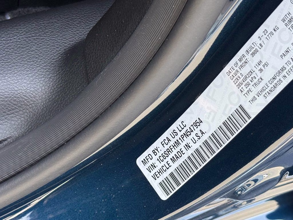 2023 Patriot Blue Pearlcoat Ram 1500 Limited 4X4 Truck