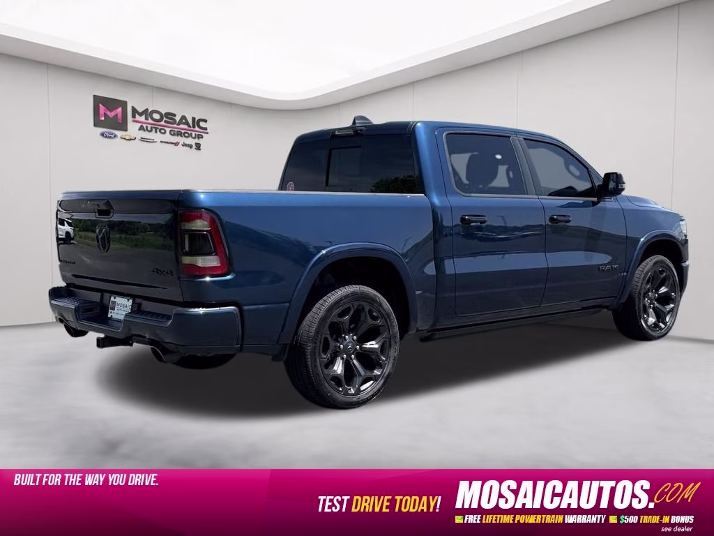 2023 Patriot Blue Pearlcoat Ram 1500 Limited 4X4 Truck