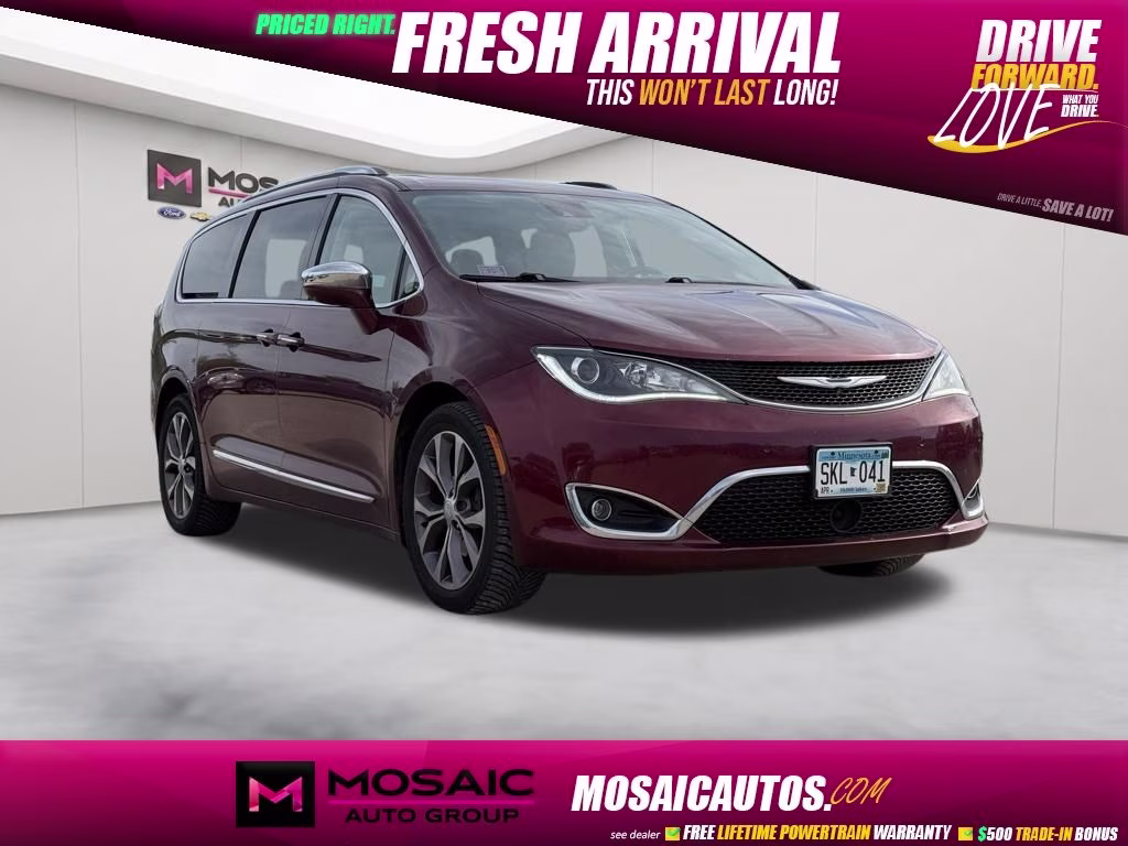 2017 Velvet Red Pearlcoat Chrysler Pacifica Limited FWD Van