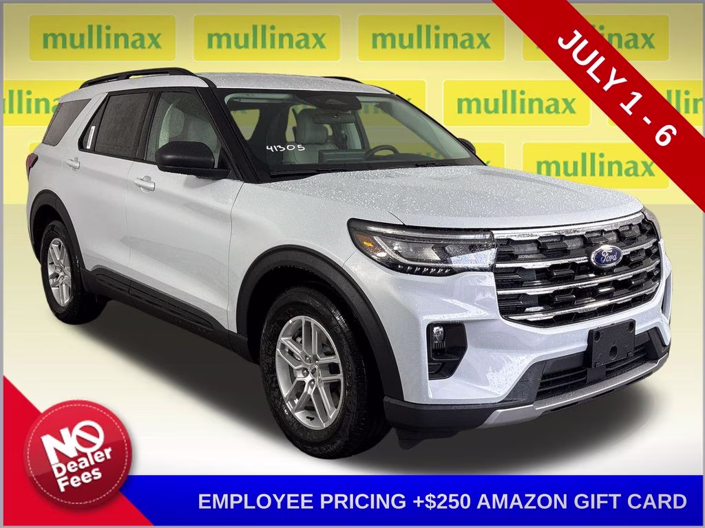 2026 Space White Metallic Ford Explorer Active RWD SUV