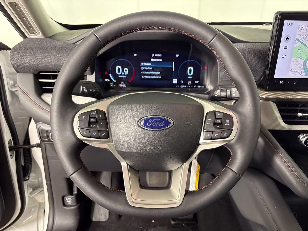 2026 Star White Metallic Tri-Coat Ford Explorer Active RWD SUV