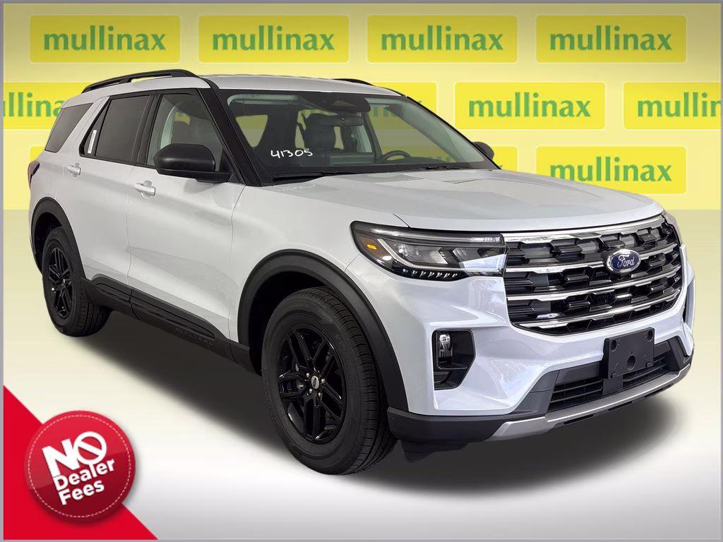 2026 Space White Metallic Ford Explorer Active RWD SUV