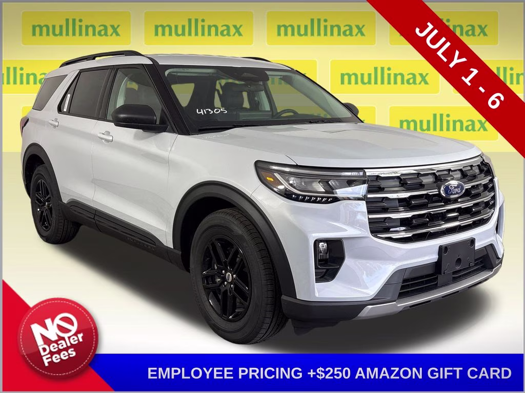 2026 Space White Metallic Ford Explorer Active RWD SUV