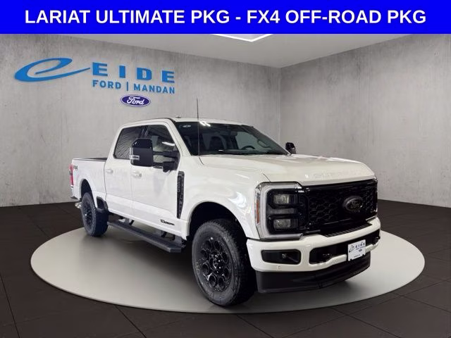 2026 Star White Metallic Tri-Coat Ford Super Duty F-250 SRW Lariat Black Appearance 4X4 Truck