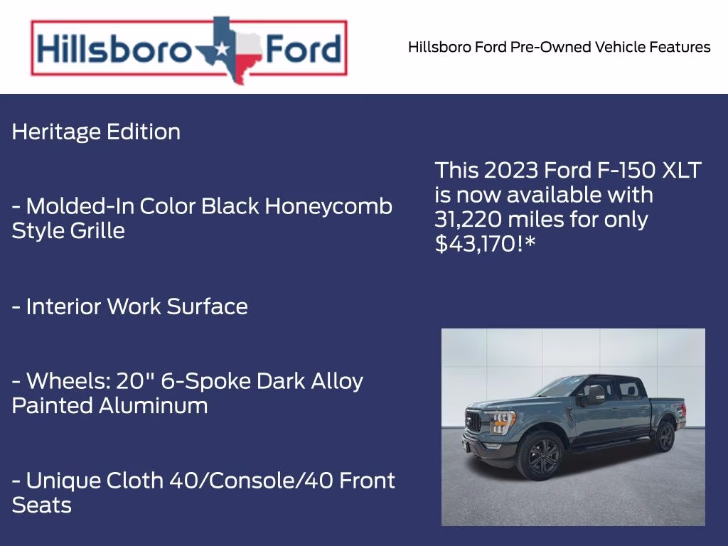2023 Area 51 Blue Ford F-150 XLT 4X4 Truck