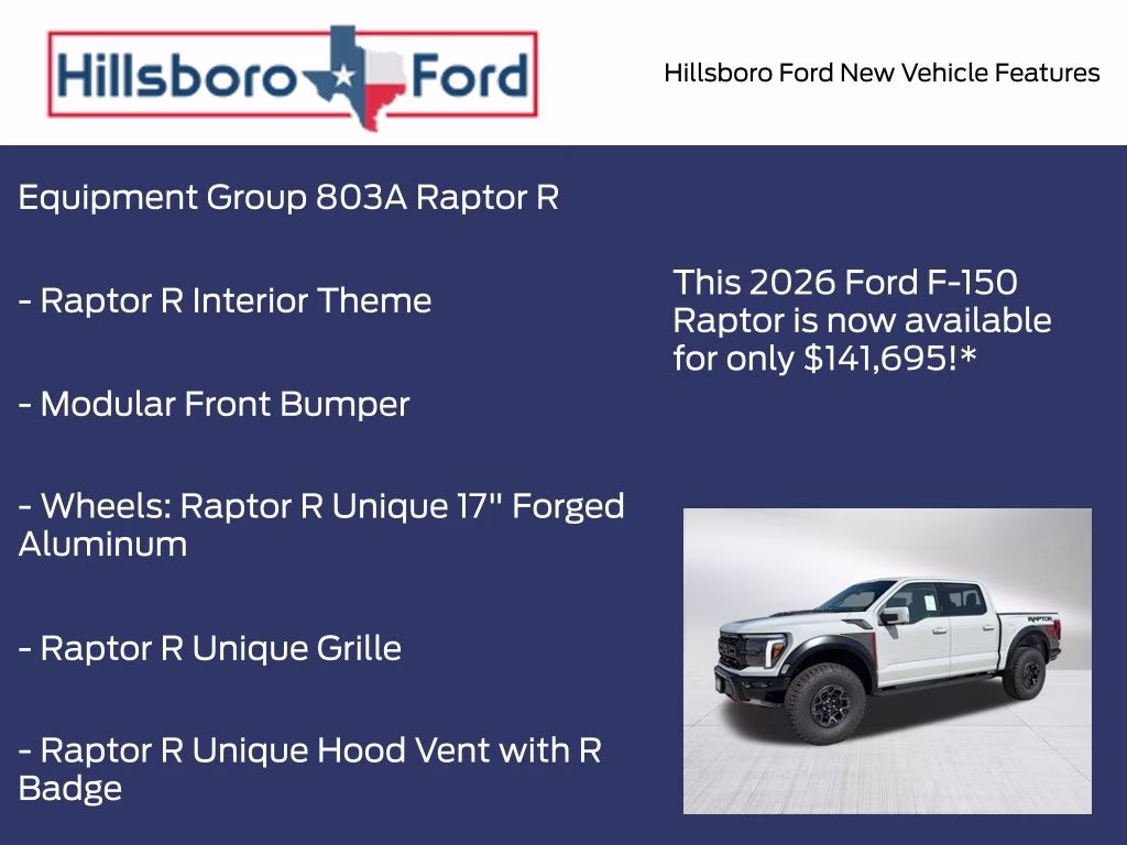 2026 Avalanche Ford F-150 Raptor 4X4 Truck