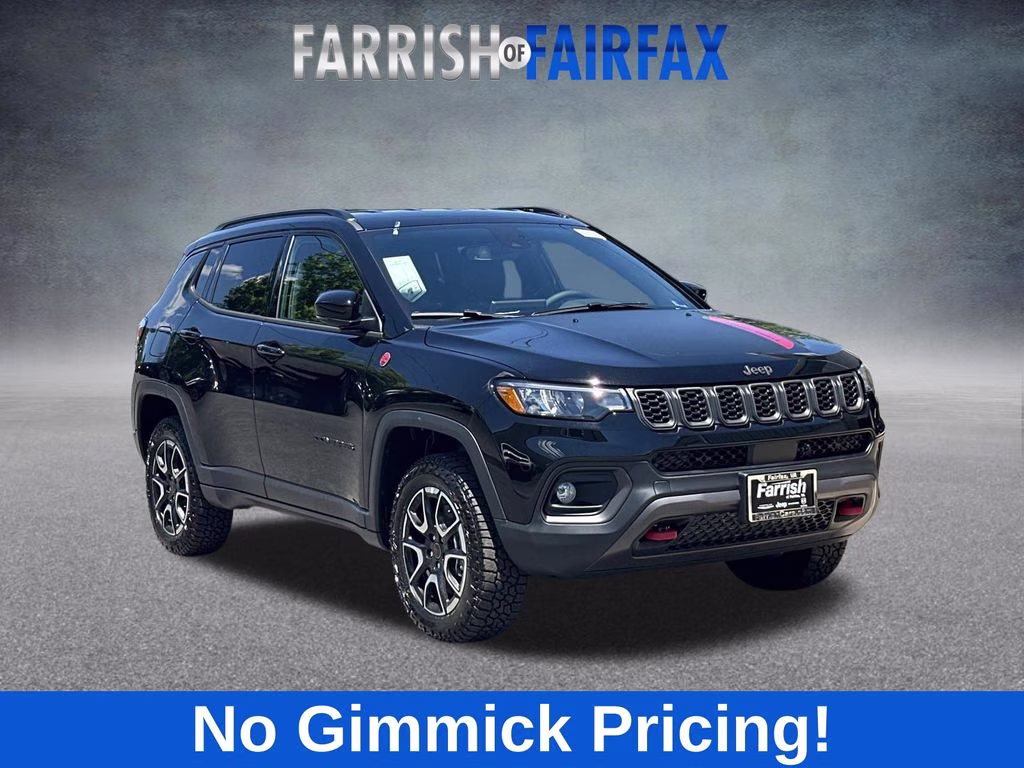 2026 Diamond Black Crystal Pearlcoat Jeep Compass Trailhawk 4X4 SUV