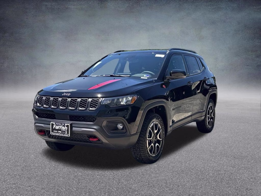 2026 Diamond Black Crystal Pearlcoat Jeep Compass Trailhawk 4X4 SUV