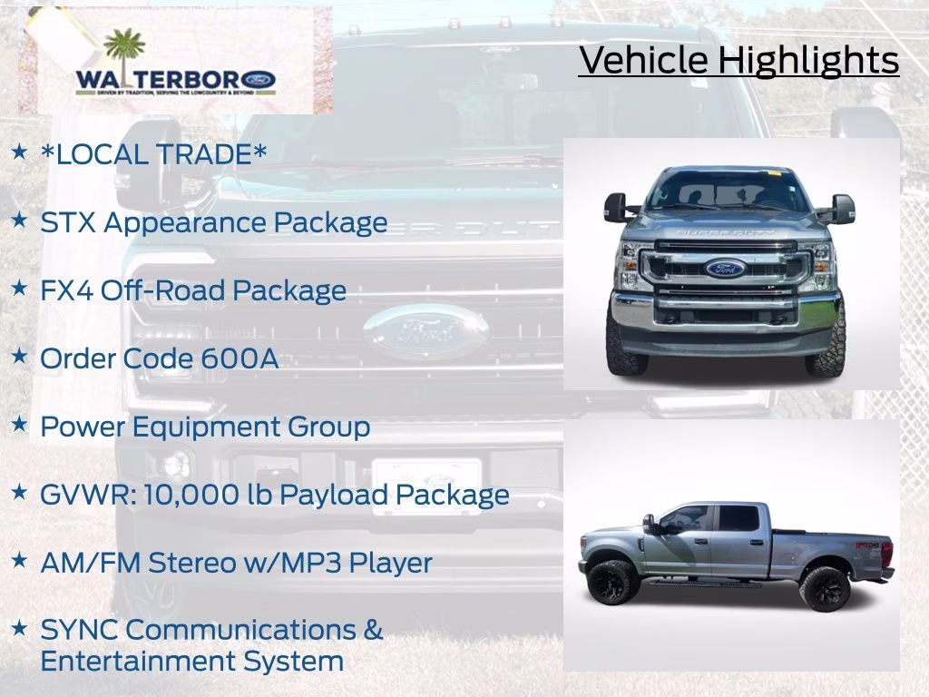 2022 Iconic Silver Metallic Ford Super Duty F-250 SRW XL 4X4 Truck