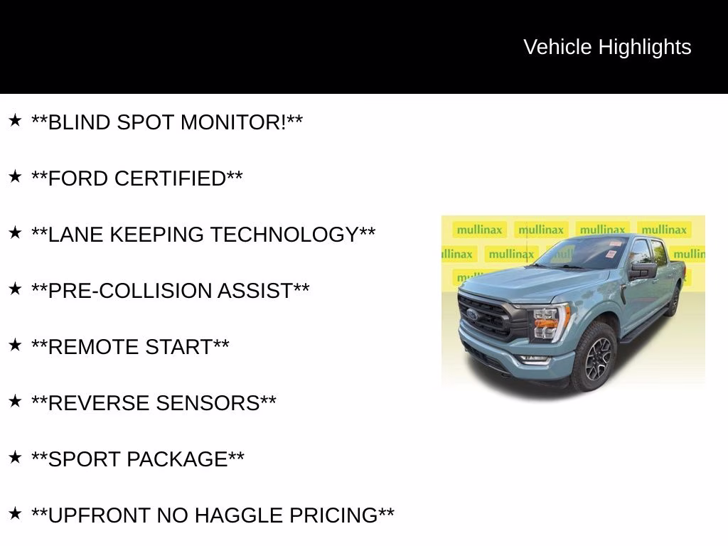 2023 Area 51 Blue Ford F-150 XLT 4X4 Truck