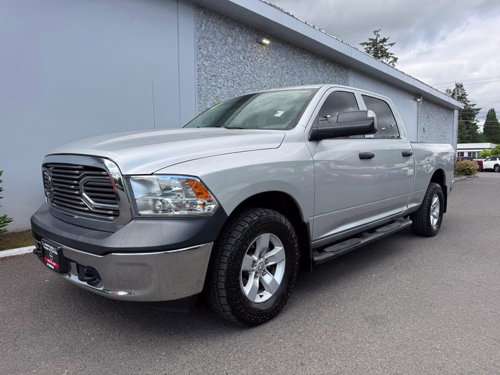 2018 Bright Silver Clearcoat Metallic Ram 1500 Tradesman 4X4 Truck