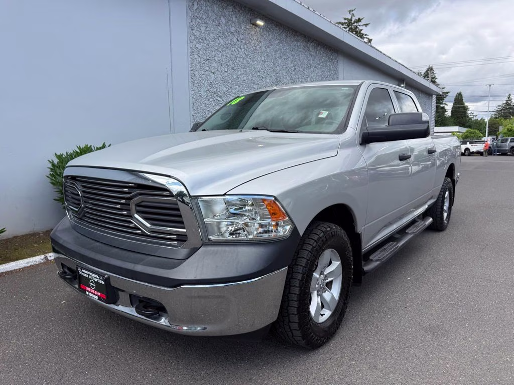 2018 Bright Silver Clearcoat Metallic Ram 1500 Tradesman 4X4 Truck