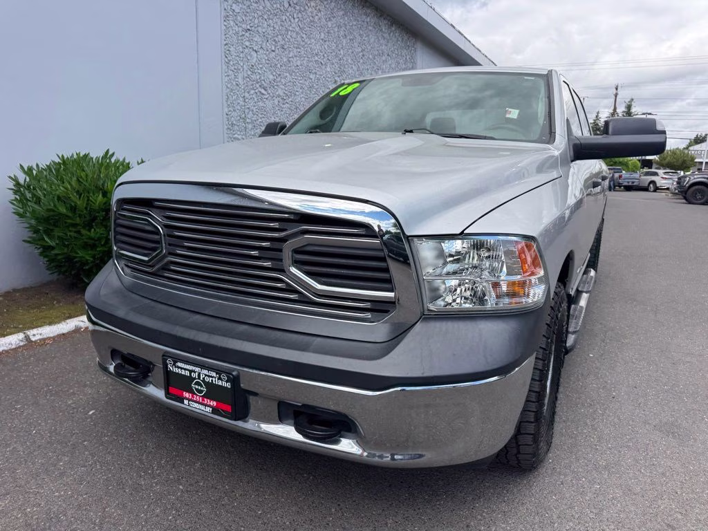 2018 Bright Silver Clearcoat Metallic Ram 1500 Tradesman 4X4 Truck