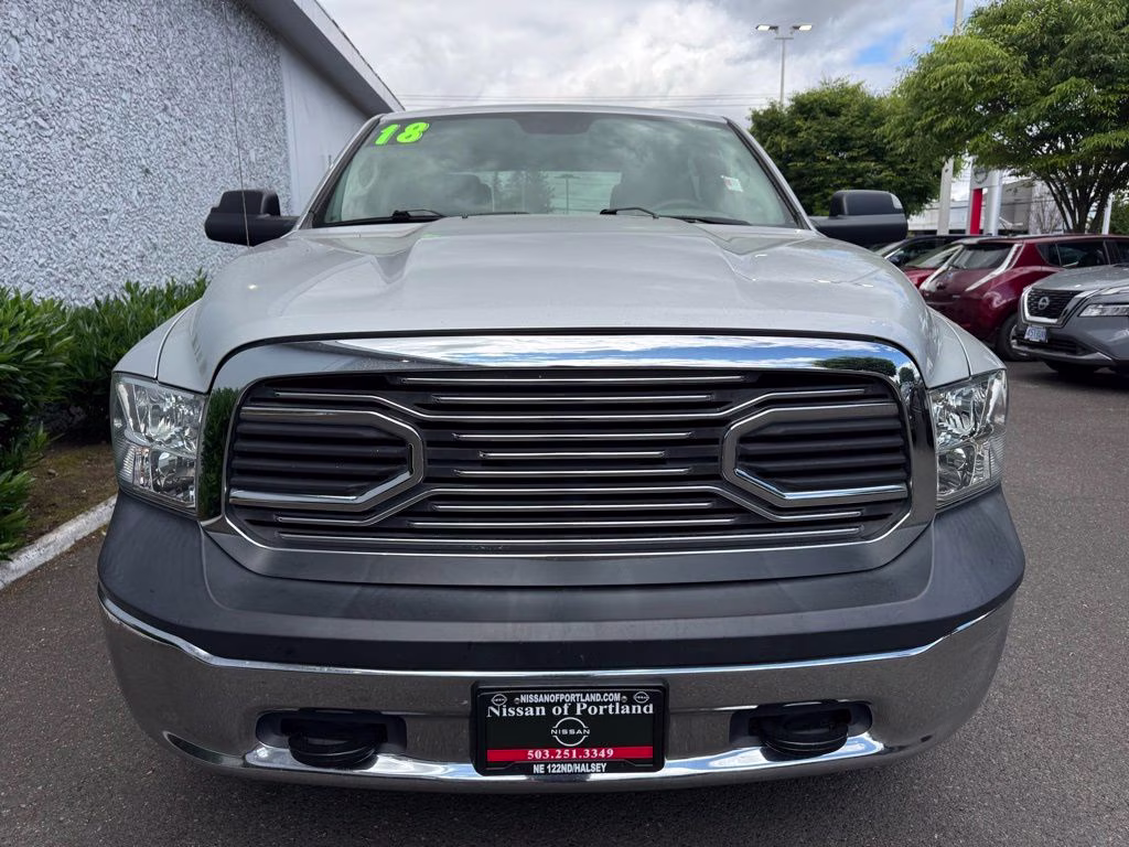 2018 Bright Silver Clearcoat Metallic Ram 1500 Tradesman 4X4 Truck