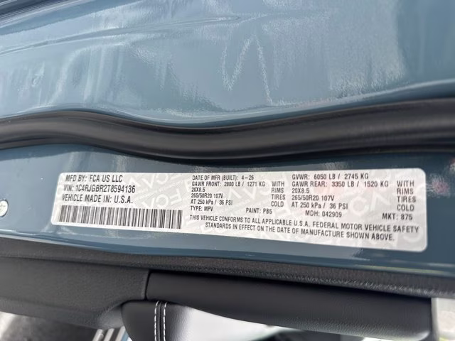 2026 Steel Blue Jeep Grand Cherokee Limited RWD SUV