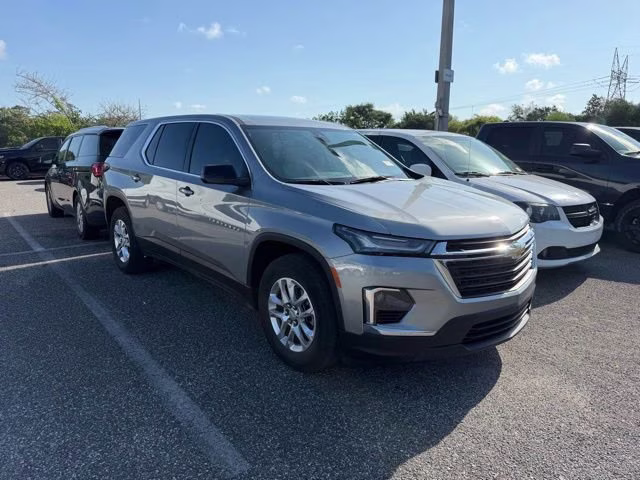 2023 Sterling Gray Metallic Chevrolet Traverse LS FWD SUV