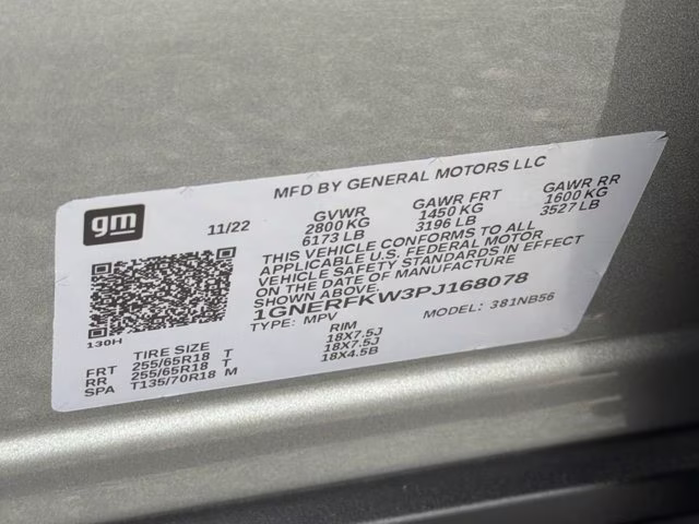 2023 Sterling Gray Metallic Chevrolet Traverse LS FWD SUV