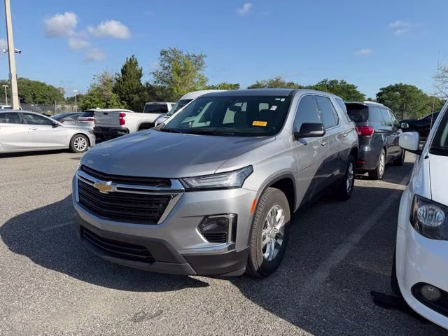 2023 Sterling Gray Metallic Chevrolet Traverse LS FWD SUV