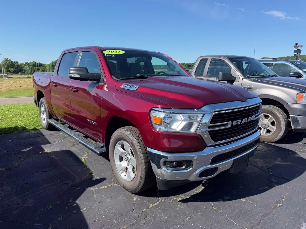 2021 Flame Red Clearcoat Ram 1500 Big Horn/Lone Star 4X4 Truck