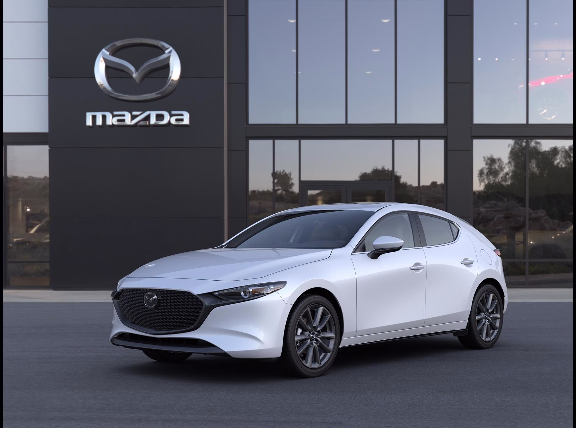 2026 Snowflake White Pearl Mazda Mazda3 Hatchback 2.5 S Preferred FWD Hatchback