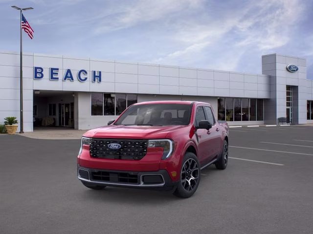 2026 Ruby Red Metallic Tinted Clearcoat Ford Maverick Lariat AWD Truck