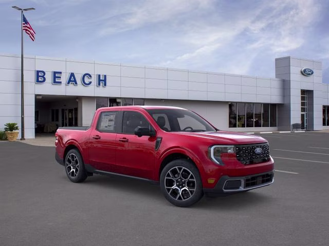 2026 Ruby Red Metallic Tinted Clearcoat Ford Maverick Lariat AWD Truck
